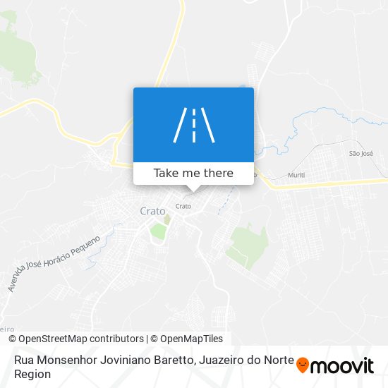 Mapa Rua Monsenhor Joviniano Baretto
