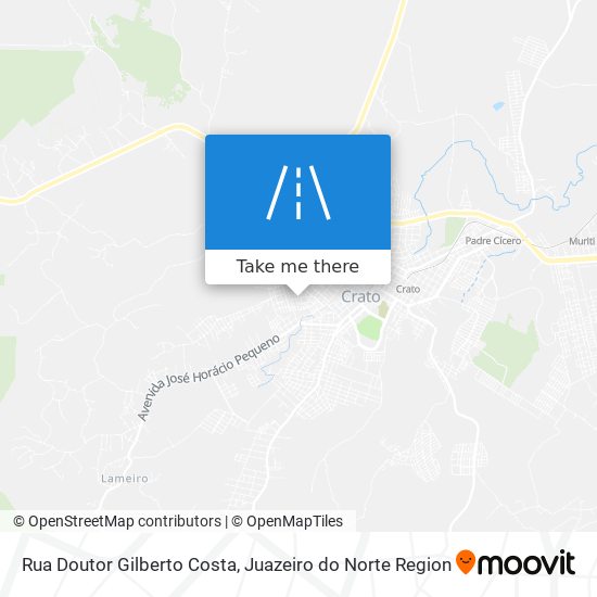 Mapa Rua Doutor Gilberto Costa