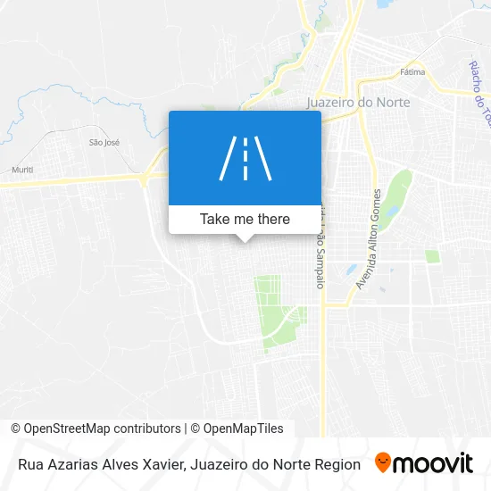 Rua Azarias Alves Xavier map