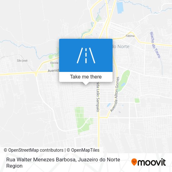 Rua Walter Menezes Barbosa map