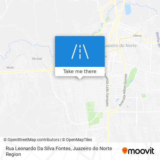 Mapa Rua Leonardo Da Silva Fontes