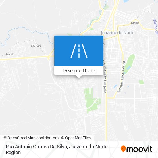 Mapa Rua Antônio Gomes Da Silva