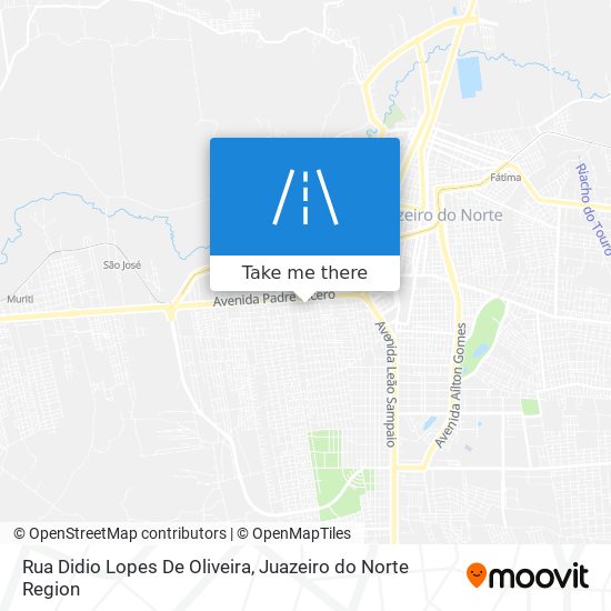 Mapa Rua Didio Lopes De Oliveira