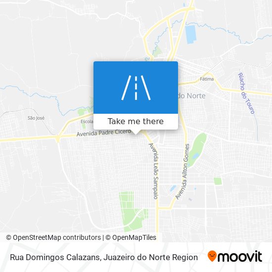 Mapa Rua Domingos Calazans