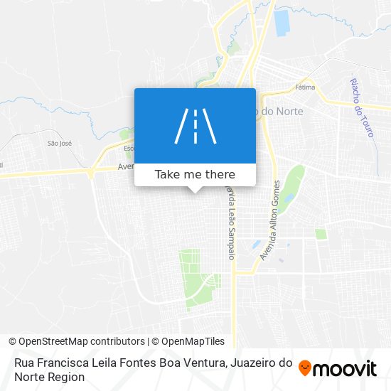 Mapa Rua Francisca Leila Fontes Boa Ventura