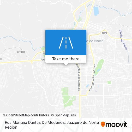 Mapa Rua Mariana Dantas De Medeiros