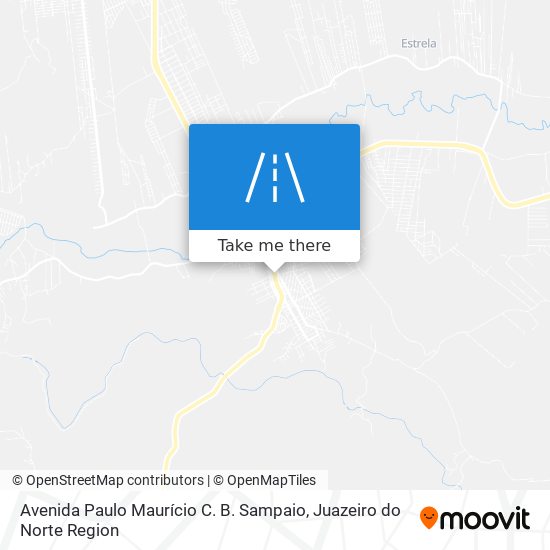 Mapa Avenida Paulo Maurício C. B. Sampaio