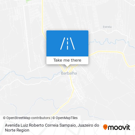 Mapa Avenida Luiz Roberto Correia Sampaio