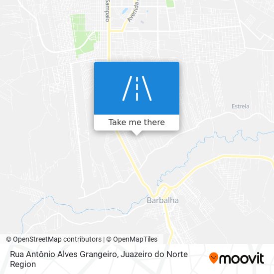 Mapa Rua Antônio Alves Grangeiro