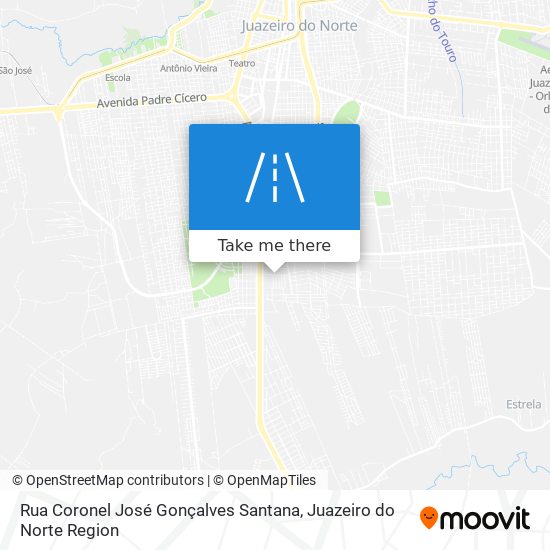 Mapa Rua Coronel José Gonçalves Santana