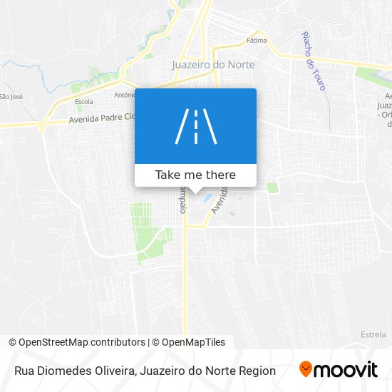 Mapa Rua Diomedes Oliveira