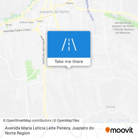 Mapa Avenida Maria Letícia Leite Pereira