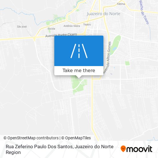 Mapa Rua Zeferino Paulo Dos Santos
