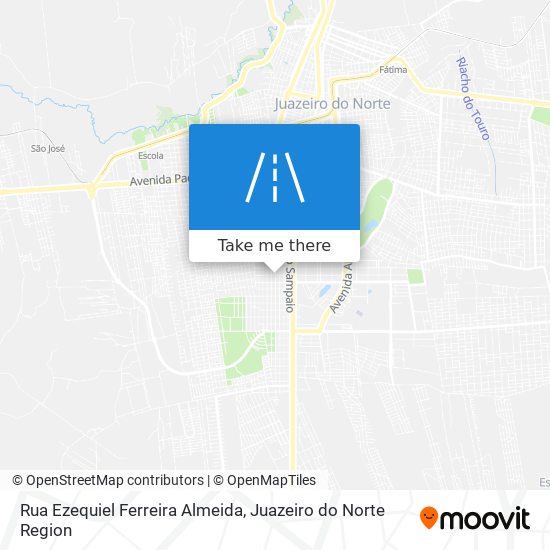 Mapa Rua Ezequiel Ferreira Almeida