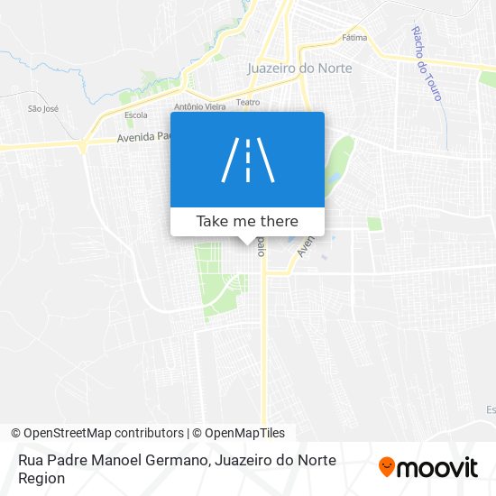 Mapa Rua Padre Manoel Germano