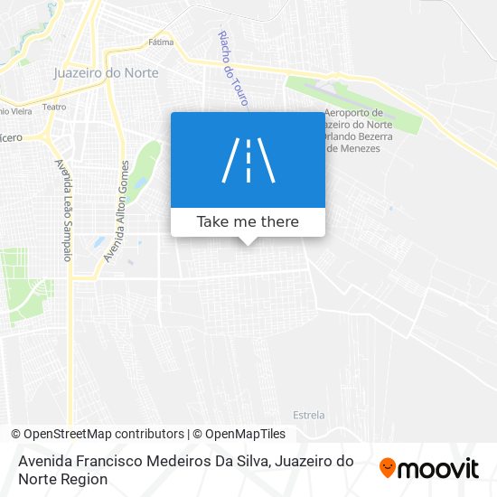 Mapa Avenida Francisco Medeiros Da Silva