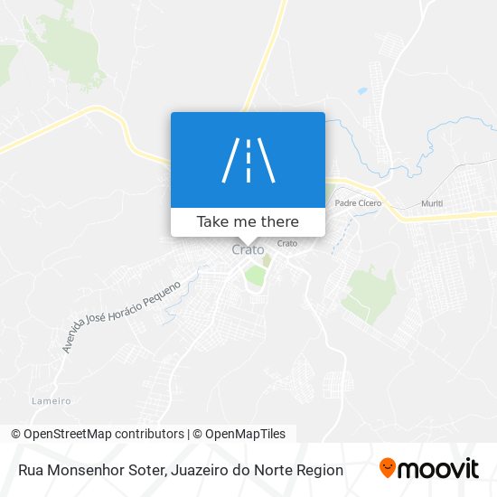 Rua Monsenhor Soter map