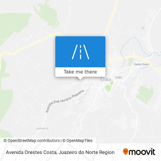 Mapa Avenida Orestes Costa