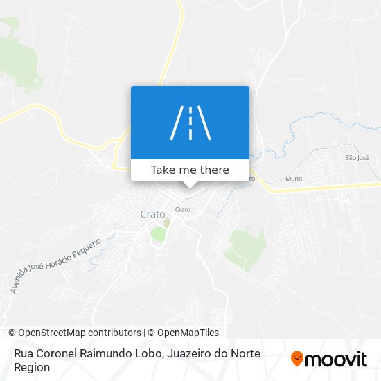 Mapa Rua Coronel Raimundo Lobo