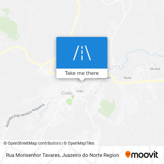 Mapa Rua Monsenhor Tavares