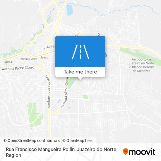 Mapa Rua Francisco Mangueira Rollin