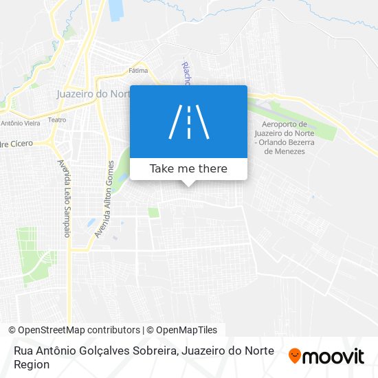 Mapa Rua Antônio Golçalves Sobreira