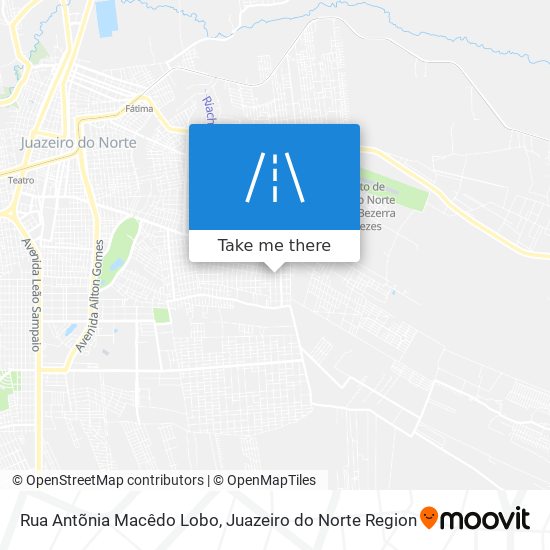 Mapa Rua Antõnia Macêdo Lobo