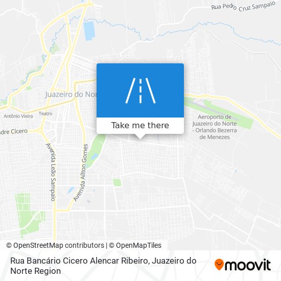 Mapa Rua Bancário Cicero Alencar Ribeiro