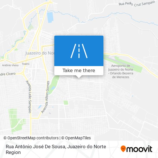 Mapa Rua Antônio José De Sousa