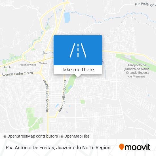 Mapa Rua Antônio De Freitas