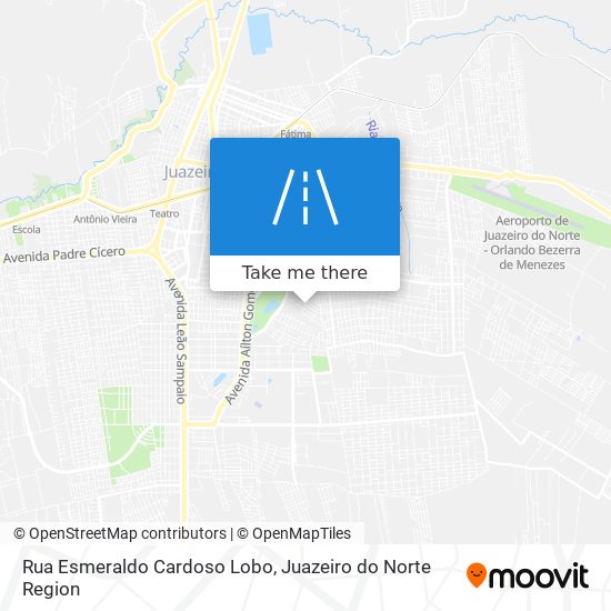 Mapa Rua Esmeraldo Cardoso Lobo