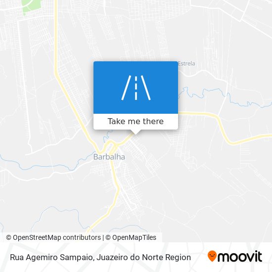 Mapa Rua Agemiro Sampaio