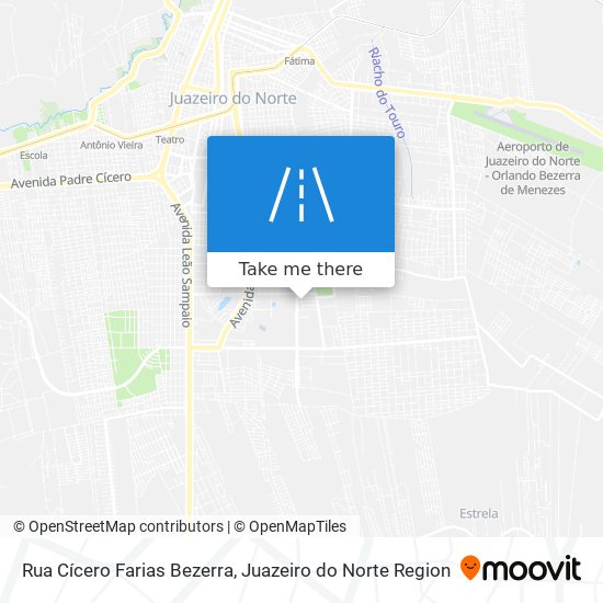 Mapa Rua Cícero Farias Bezerra
