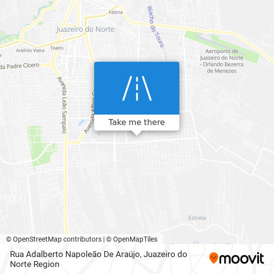 Mapa Rua Adalberto Napoleão De Araújo