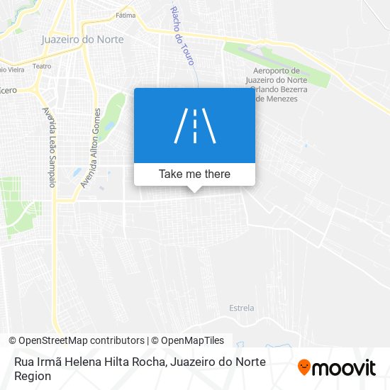 Mapa Rua Irmã Helena Hilta Rocha