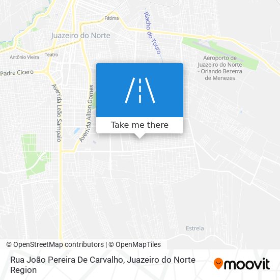 Mapa Rua João Pereira De Carvalho