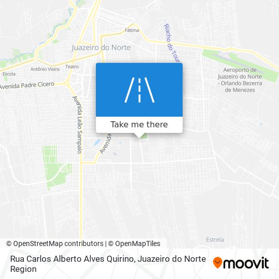 Mapa Rua Carlos Alberto Alves Quirino