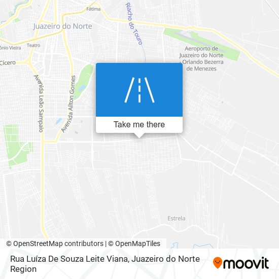 Mapa Rua Luíza De Souza Leite Viana