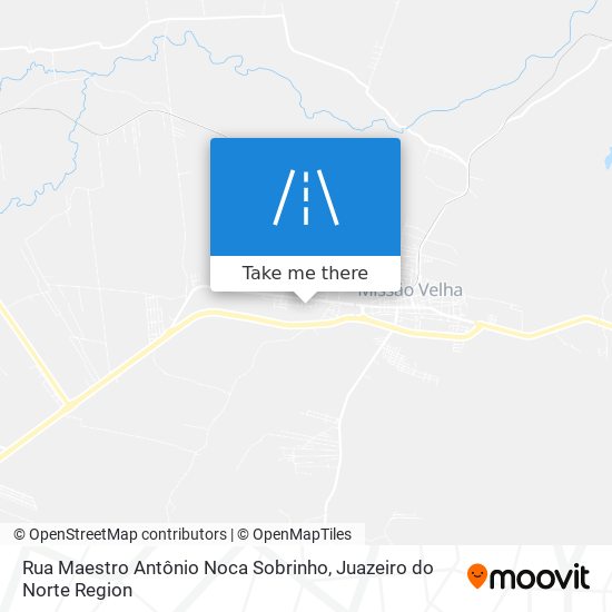 Mapa Rua Maestro Antônio Noca Sobrinho