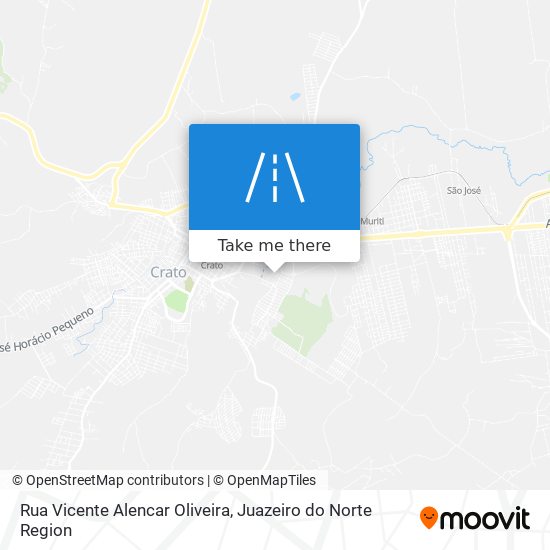 Mapa Rua Vicente Alencar Oliveira