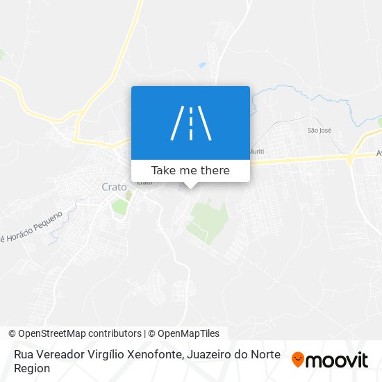 Mapa Rua Vereador Virgílio Xenofonte