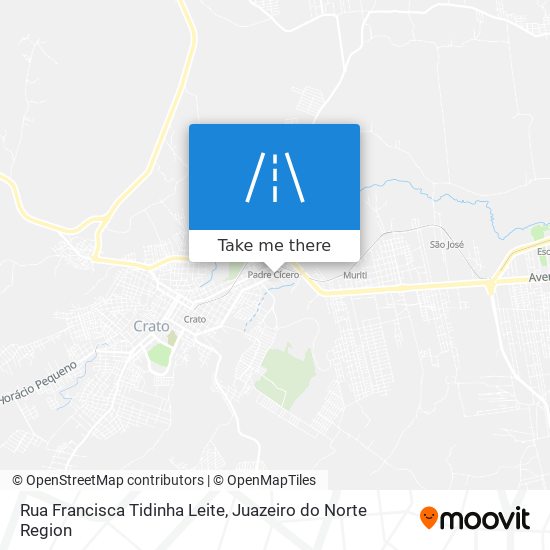 Mapa Rua Francisca Tidinha Leite