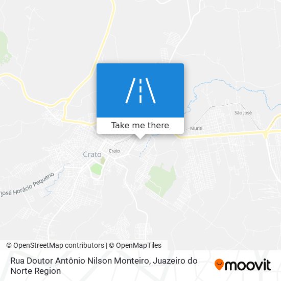 Mapa Rua Doutor Antônio Nilson Monteiro