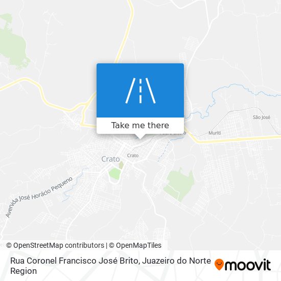 Mapa Rua Coronel Francisco José Brito