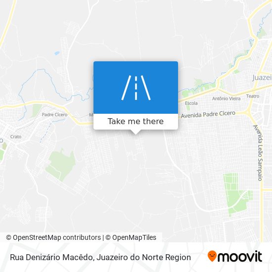 Mapa Rua Denizário Macêdo