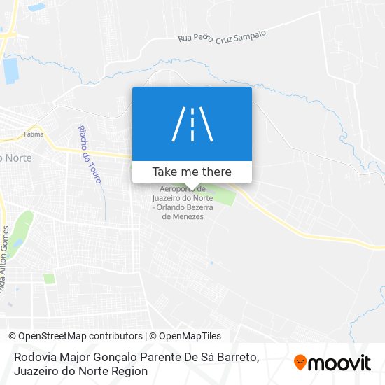 Rodovia Major Gonçalo Parente De Sá Barreto map