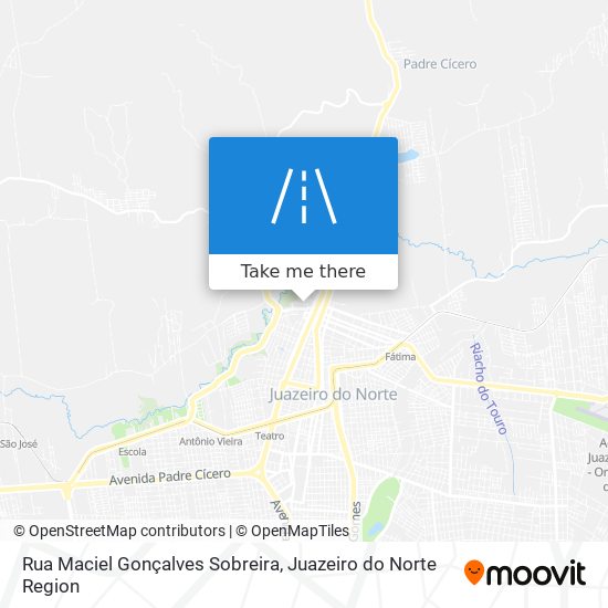 Mapa Rua Maciel Gonçalves Sobreira