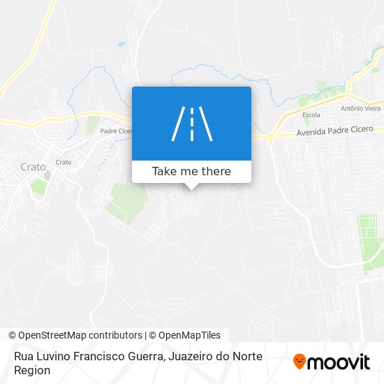 Mapa Rua Luvino Francisco Guerra