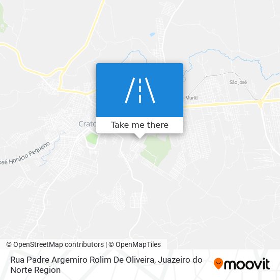 Mapa Rua Padre Argemiro Rolim De Oliveira