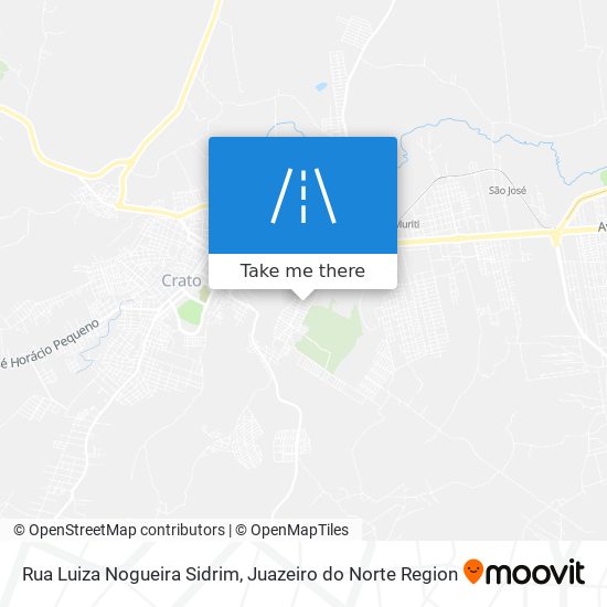 Mapa Rua Luiza Nogueira Sidrim